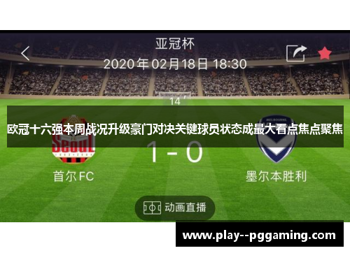 欧冠十六强本周战况升级豪门对决关键球员状态成最大看点焦点聚焦